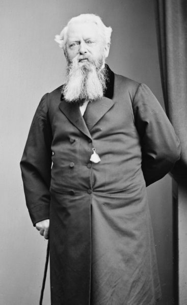 eingescanntes Glasnegativ der "Library of Congress Prints and Photographs Division Washington", Titel: "Hon. Townsend Harris" aufgenommen 1855 - 1865