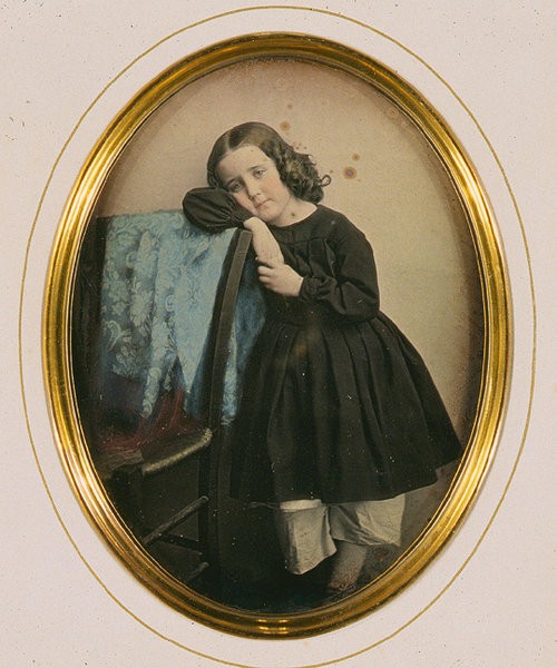 Handkolorierte Daguerreotypie aus dem Jahr 1850 von J. Garnier